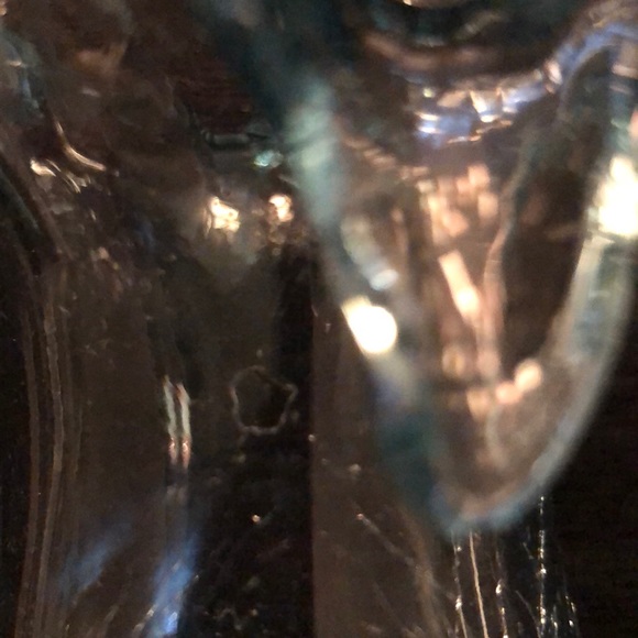 Vintage Cracked Glass Flower Vase - Picture 7 of 7